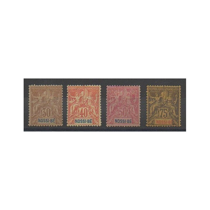 Stamps - Nossi-Be - 1894 - Nb 35/38