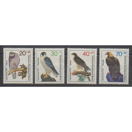 West Germany (FRG - Berlin) - 1973 - Nb 407/410 - Owls