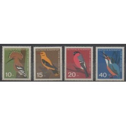 Allemagne occidentale (RFA) - 1963 - No 273/276 - Oiseaux