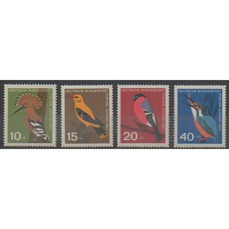 Allemagne occidentale (RFA) - 1963 - No 273/276 - Oiseaux