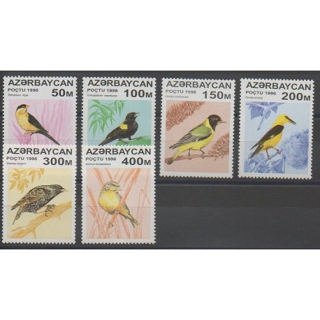 Azerbaïdjan - 1996 - No 276/281 - Oiseaux