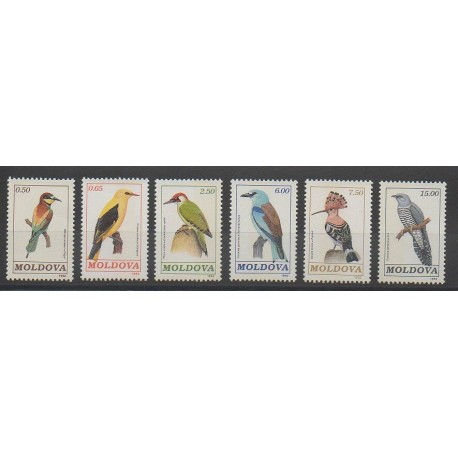 Moldavie - 1992 - No 10/15 - Oiseaux