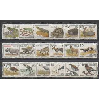Stamps - South Africa - 1993 - Nb 807/824 - Animals