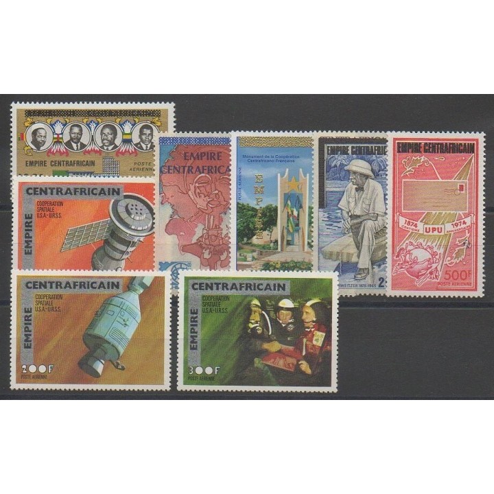 Timbres - Centrafricaine (République) - 1977 - No PA159/PA166