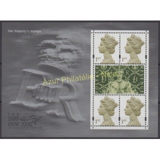 Timbres - Thème royauté - Grande-Bretagne - 2000 - No BF 10