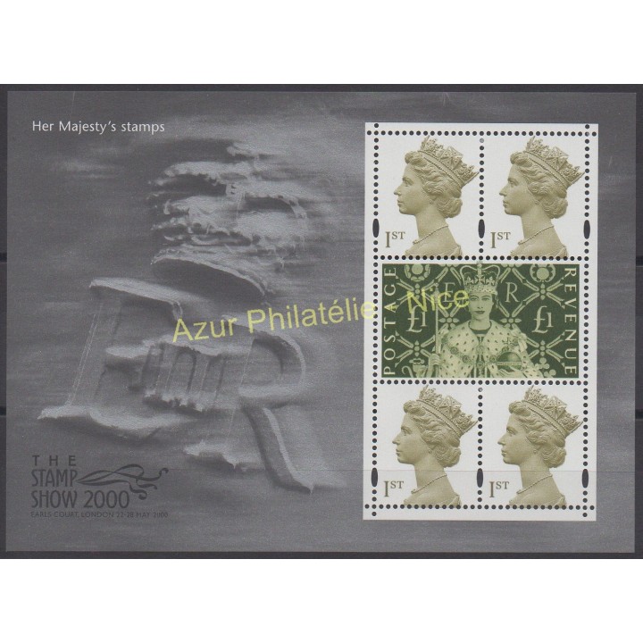 Timbres - Thème royauté - Grande-Bretagne - 2000 - No BF 10