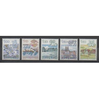 Stamps - Swiss - 1982 - Nb 1156/1160 - Horoscope