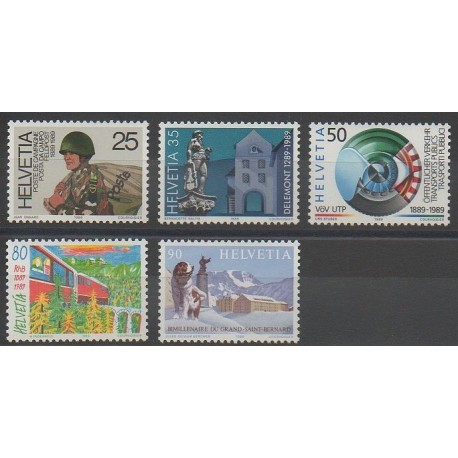 Suisse - 1989 - No 1314/1318