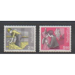 Stamps - Swiss - 1989 - Nb 1325/1326