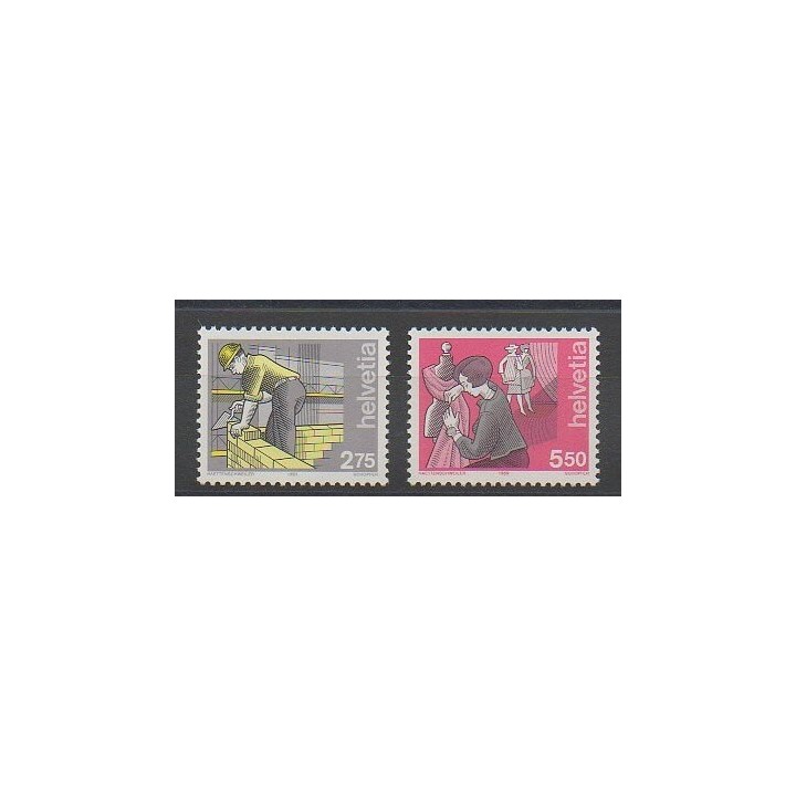 Timbres - Suisse - 1989 - No 1325/1326