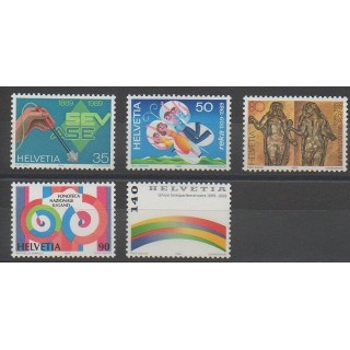 Timbres - Suisse - 1989 - No 1327/1331