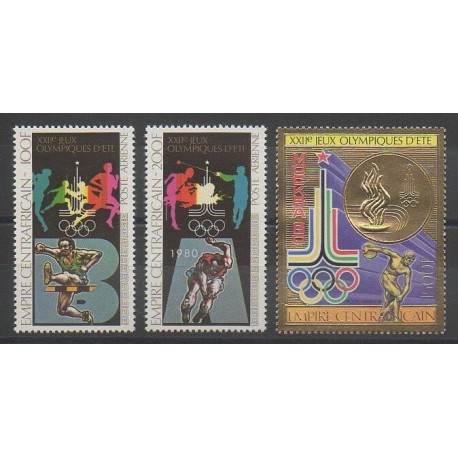 Centrafricaine (République) - 1979 - No PA204/PA206 - Jeux Olympiques d'été