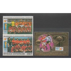 Central African Republic - 1981 - Nb PA234/PA236 - Soccer World Cup