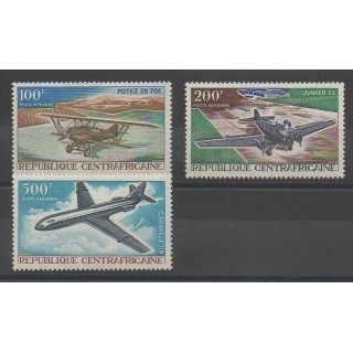 Stamps - Central African Republic - 1967 - Nb PA50/PA52 - Planes