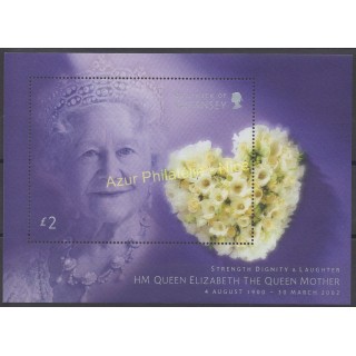 Timbres - Thème royauté - Guernesey - 2002 - No BF 48