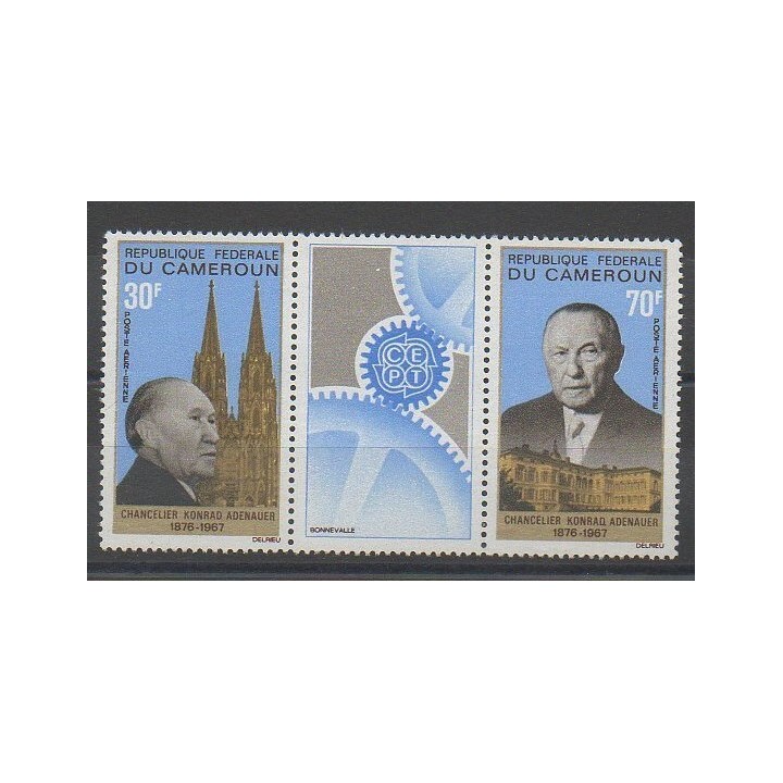 Cameroun - 1967 - No PA107A - Célébrités - Europe