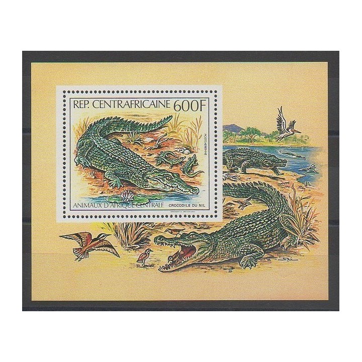 Timbres - Centrafricaine (République) - 1982 - No 55 - Animaux