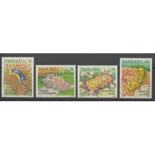 Stamps - Vanuatu - 1985 - Nb 727/730 - Sea life