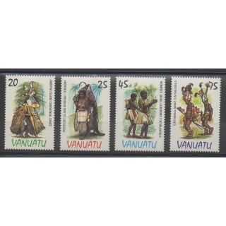 Stamps - Vanuatu - 1985 - Nb 705/708 - Costumes Uniforms