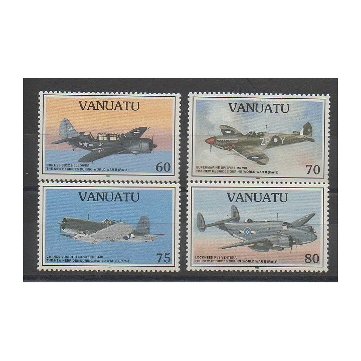 Stamps - Vanuatu - 1995 - Nb 981/984 - Planes