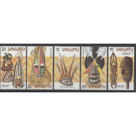 Vanuatu - 1998 - No 1048/1052 - Masques ou carnaval