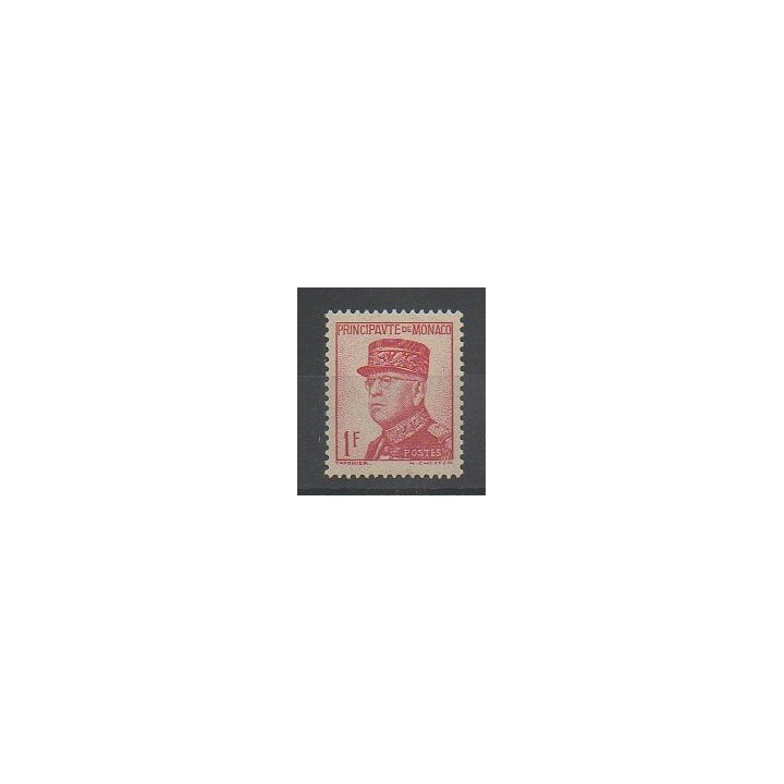 Stamps - Monaco - Varieties - 1937 - Nb 163a