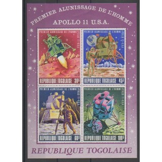 Stamps - Togo - 1969 - Nb BF37 - Space