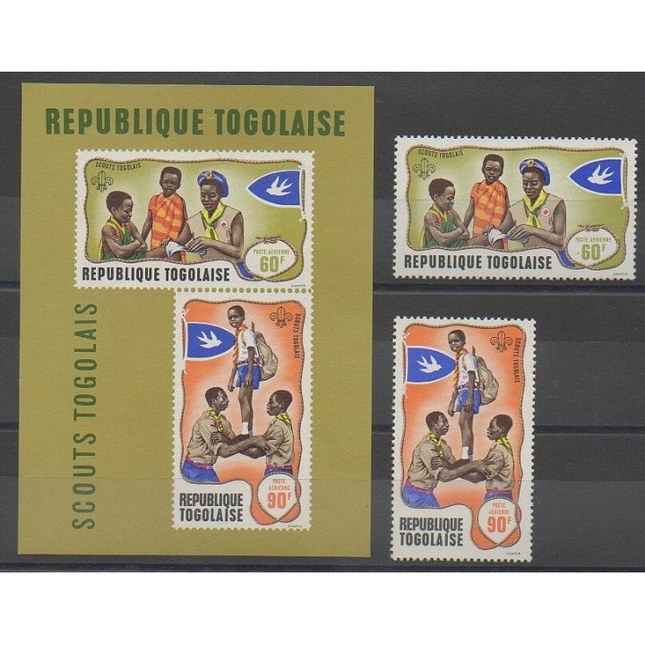 Stamps - Togo - 1968 - Nb PA100/PA101 - BF33 - Scouts