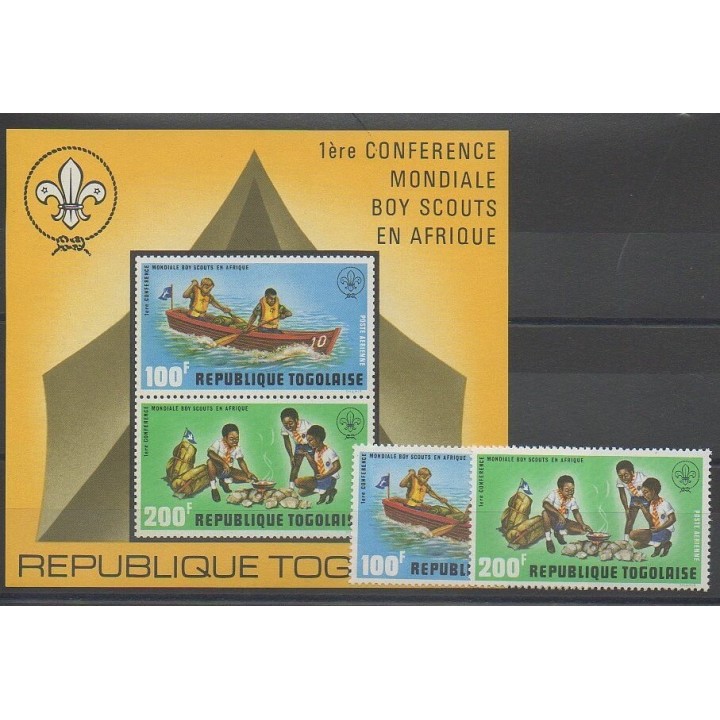 Timbres - Togo - 1973 - No PA200/PA201 - BF69 - Scouts