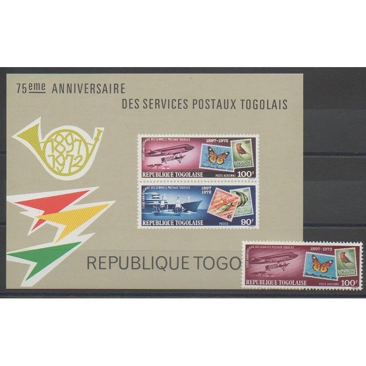 Timbres - Togo - 1973 - No PA207 - BF71 - Timbres sur timbres