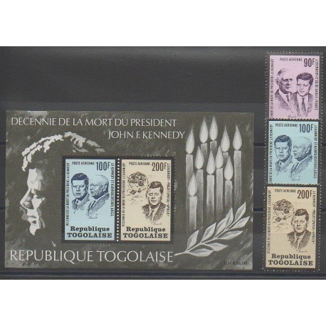 Togo - 1973 - No PA208/PA210 - BF72 - Célébrités