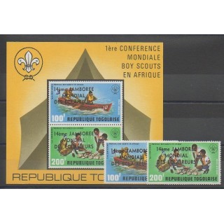 Timbres - Togo - 1975 - No PA270/PA271 - BF91 - Scouts