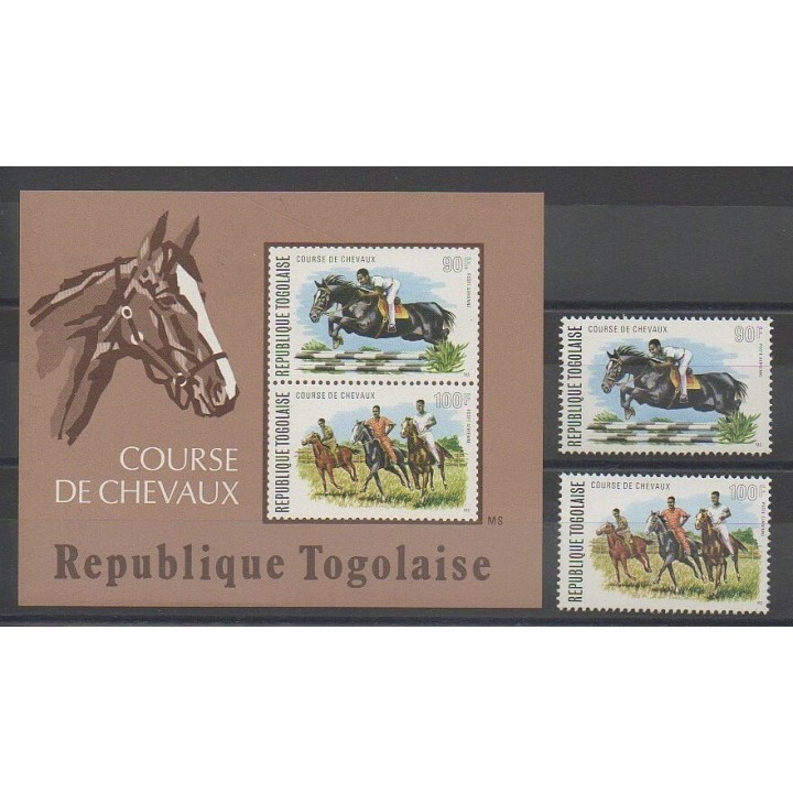 Stamps - Togo - 1974 - Nb PA231/PA232 - BF80 - Horses