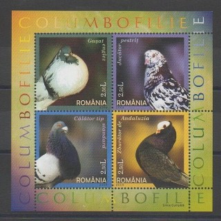 Stamps - Romania - 2005 - Nb 5034/5037 - Birds