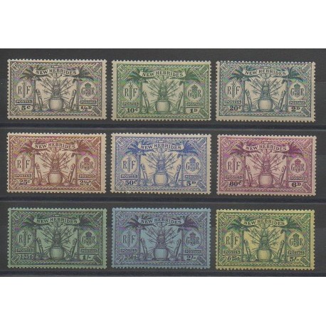 Nouvelles-Hébrides - 1925 - No 91/99 - Neuf avec charnière