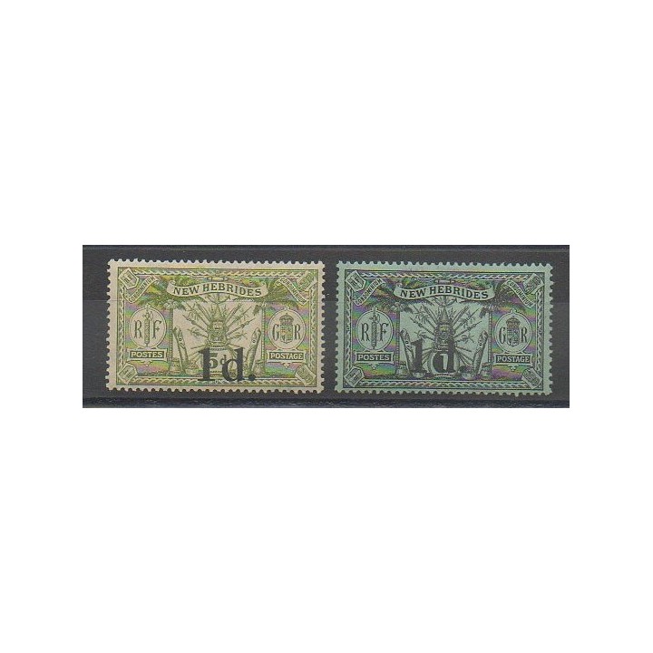 Timbres - Nouvelles-Hébrides  - 1920 - No 64/65
