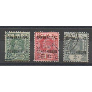 Timbres - Nouvelles-Hébrides  - 1911 - No 20/22