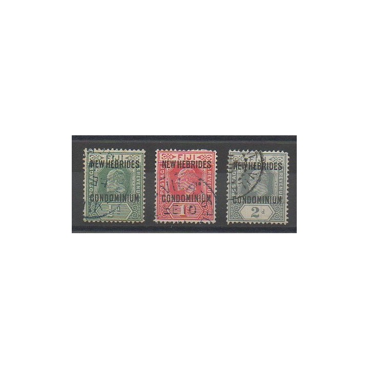 Stamps - New Hebrides - 1911 - Nb 20/22