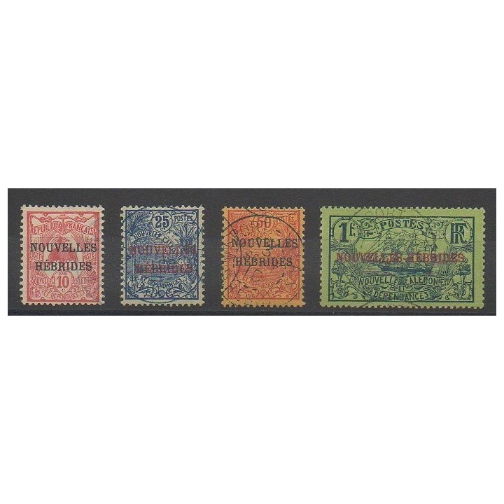 Stamps - New Hebrides - 1908 - Nb 2/5