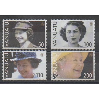 Timbres - Vanuatu - 2006 - No 1242/1245 - Royauté