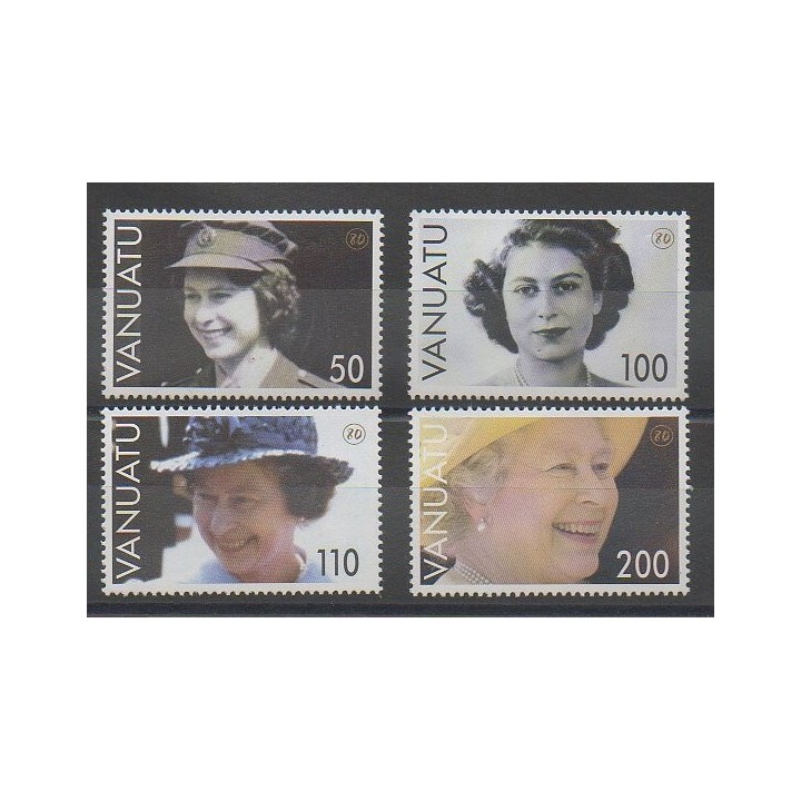Timbres - Vanuatu - 2006 - No 1242/1245 - Royauté