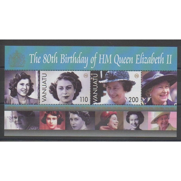 Stamps - Vanuatu - 2006 - Nb BF54 - Royalty