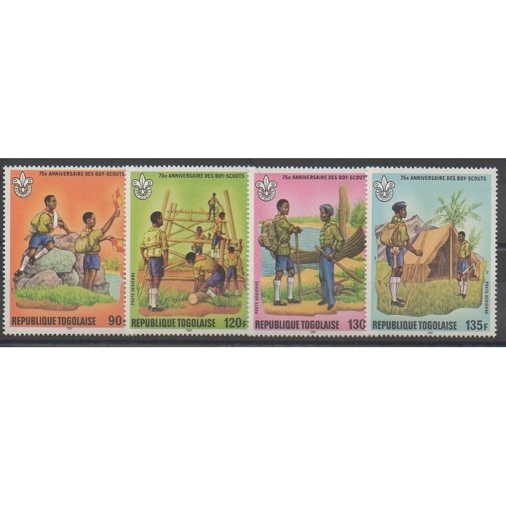 Timbres - Togo - 1982 - No PA467/PA470 - Scouts