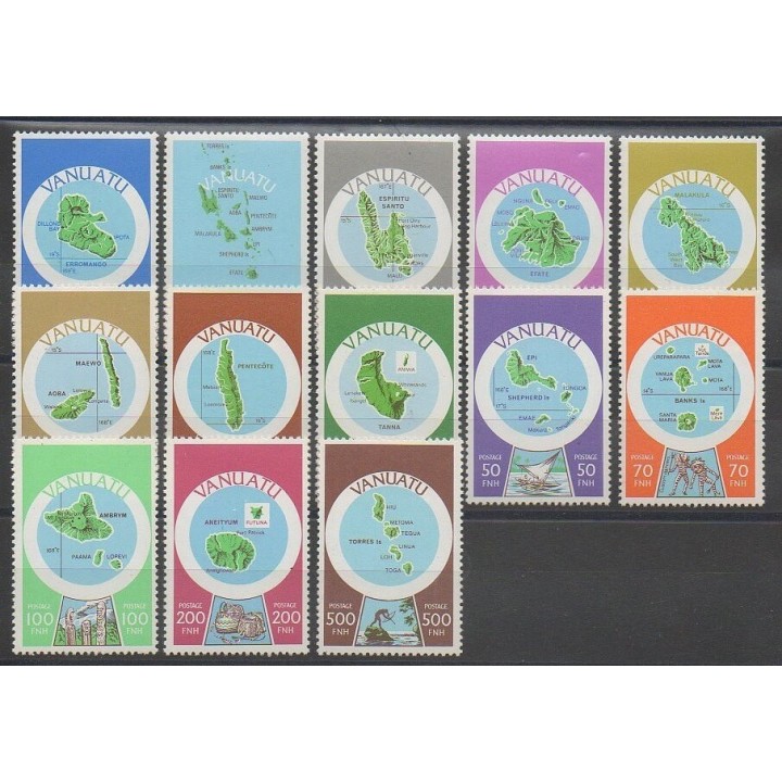 Timbres - Vanuatu - 1980 - No 596/608