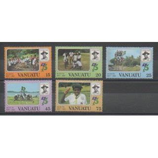 Timbres - Vanuatu - 1982 - No 657/661 - Scouts