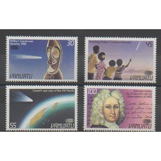 Timbres - Vanuatu - 1986 - No 743/746 - Astronomie