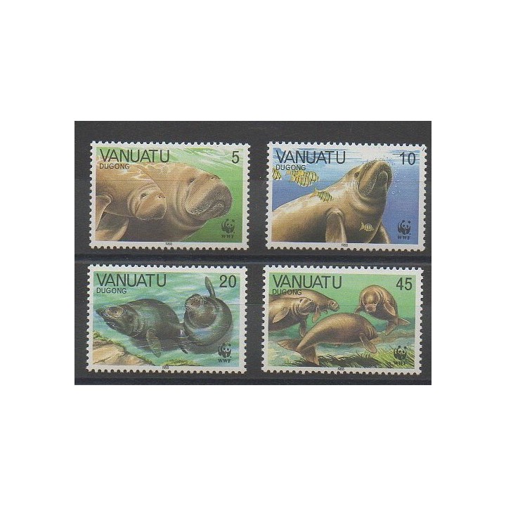 Stamps - Vanuatu - 1988 - Nb 797/800 - Sea life