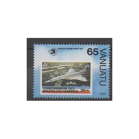 Vanuatu - 1989 - No 837 - Avions