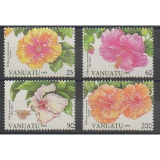 Timbres - Vanuatu - 1995 - No 968/971 - Fleurs