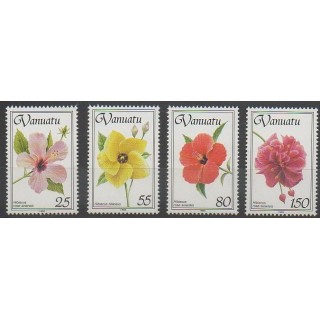 Timbres - Vanuatu - 1993 - No 903/906 - Fleurs